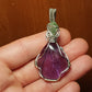 Brazilian Amethyst & Moldavite Pendant