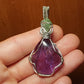 Brazilian Amethyst & Moldavite Pendant