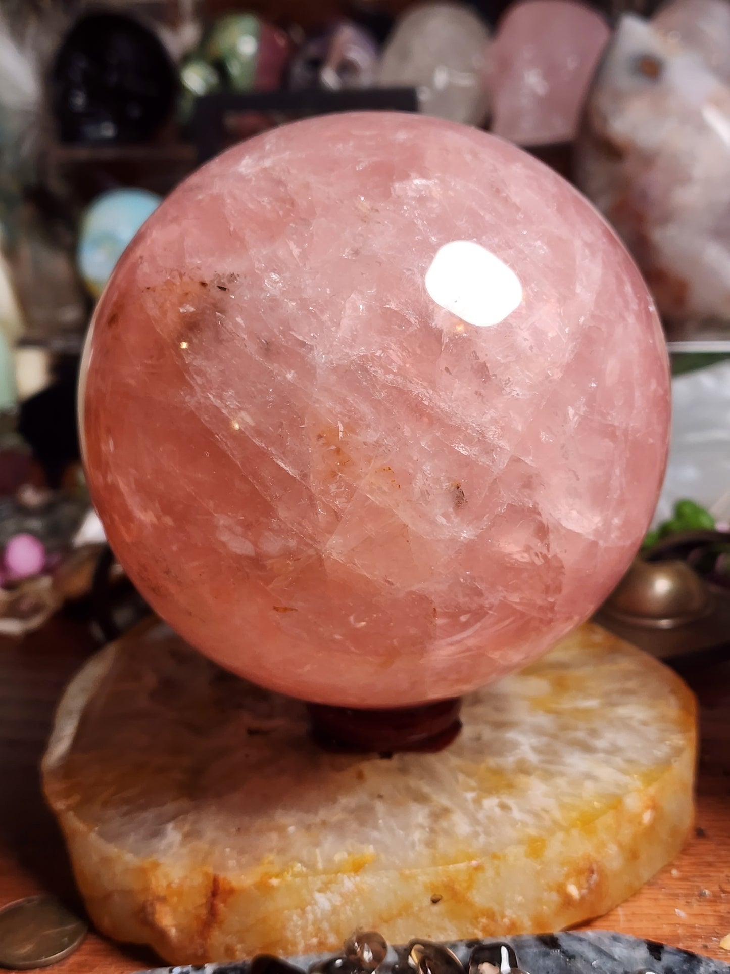 Rose Quartz Large Sphere