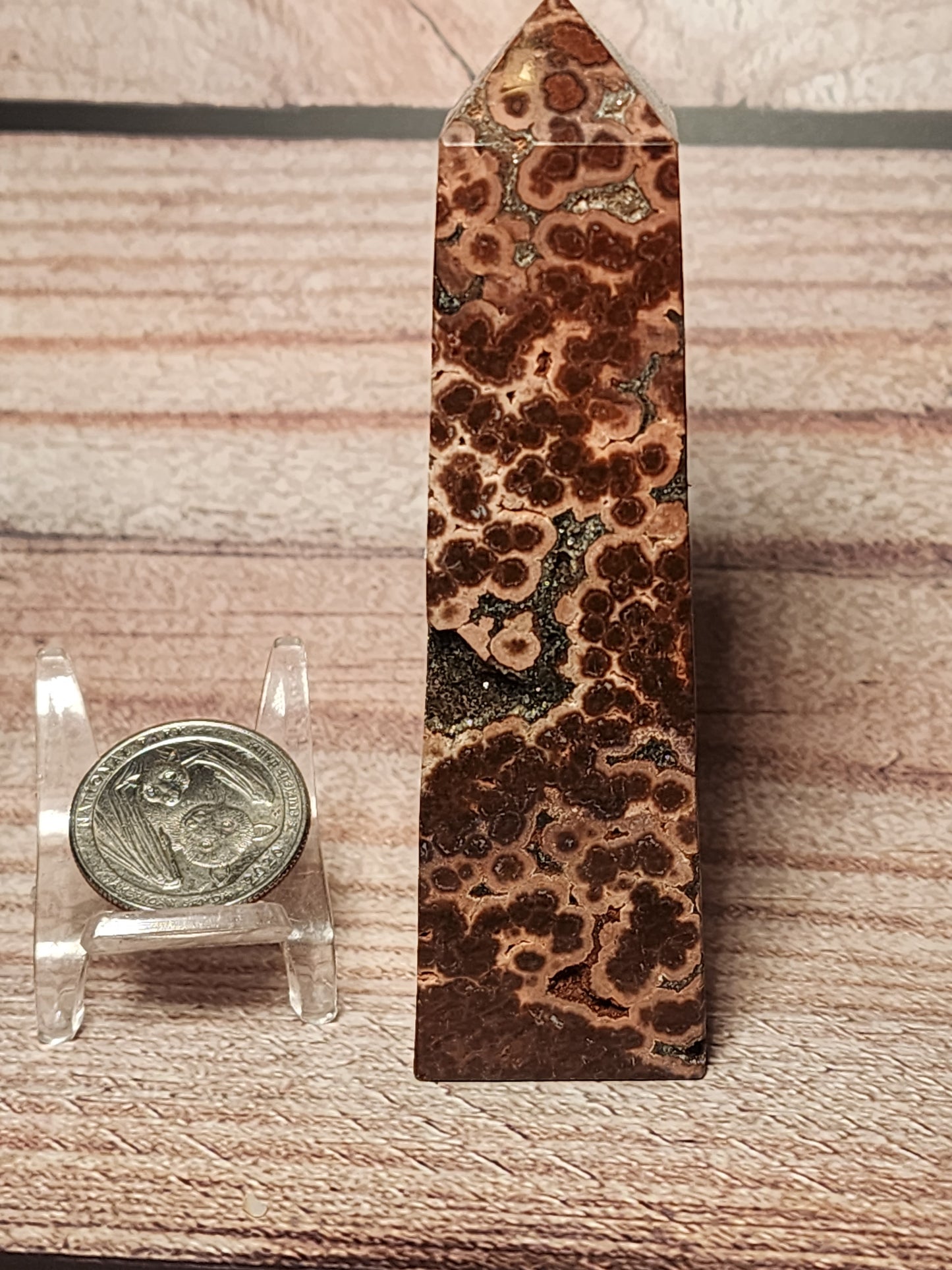 Orbicular Jasper Druzy Tower