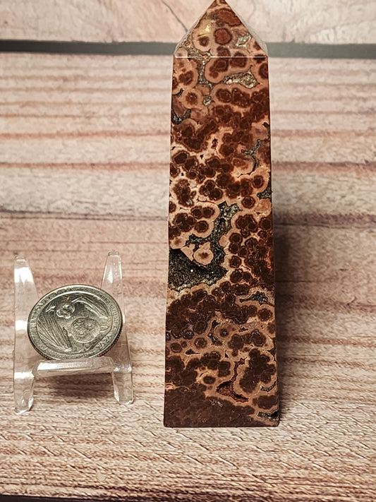 Orbicular Jasper Druzy Tower