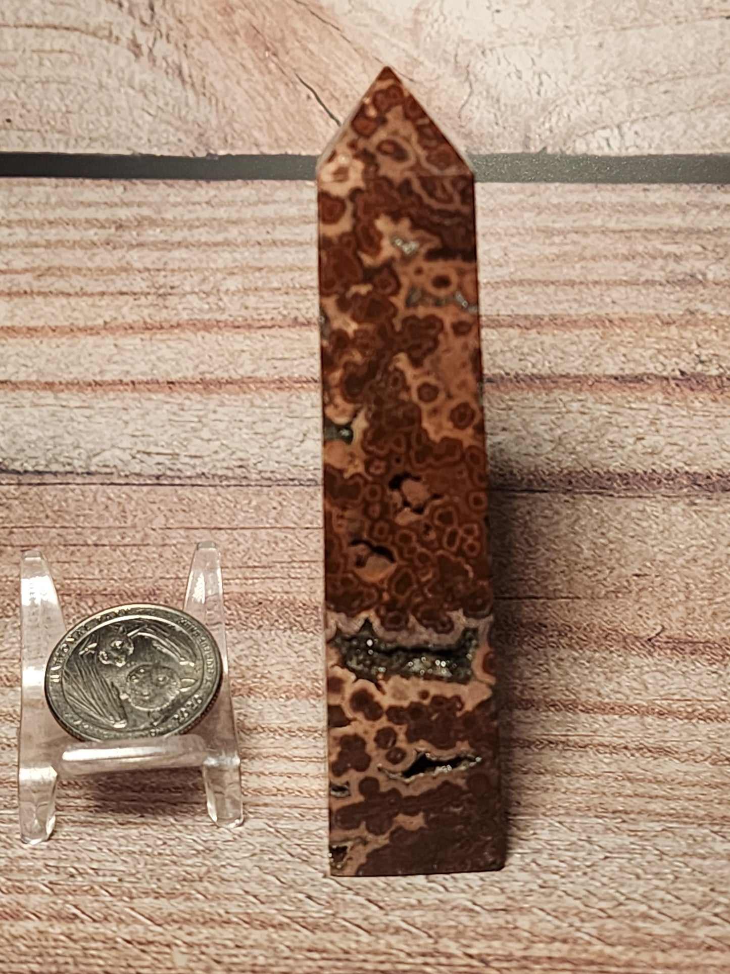 Orbicular Jasper Druzy Tower