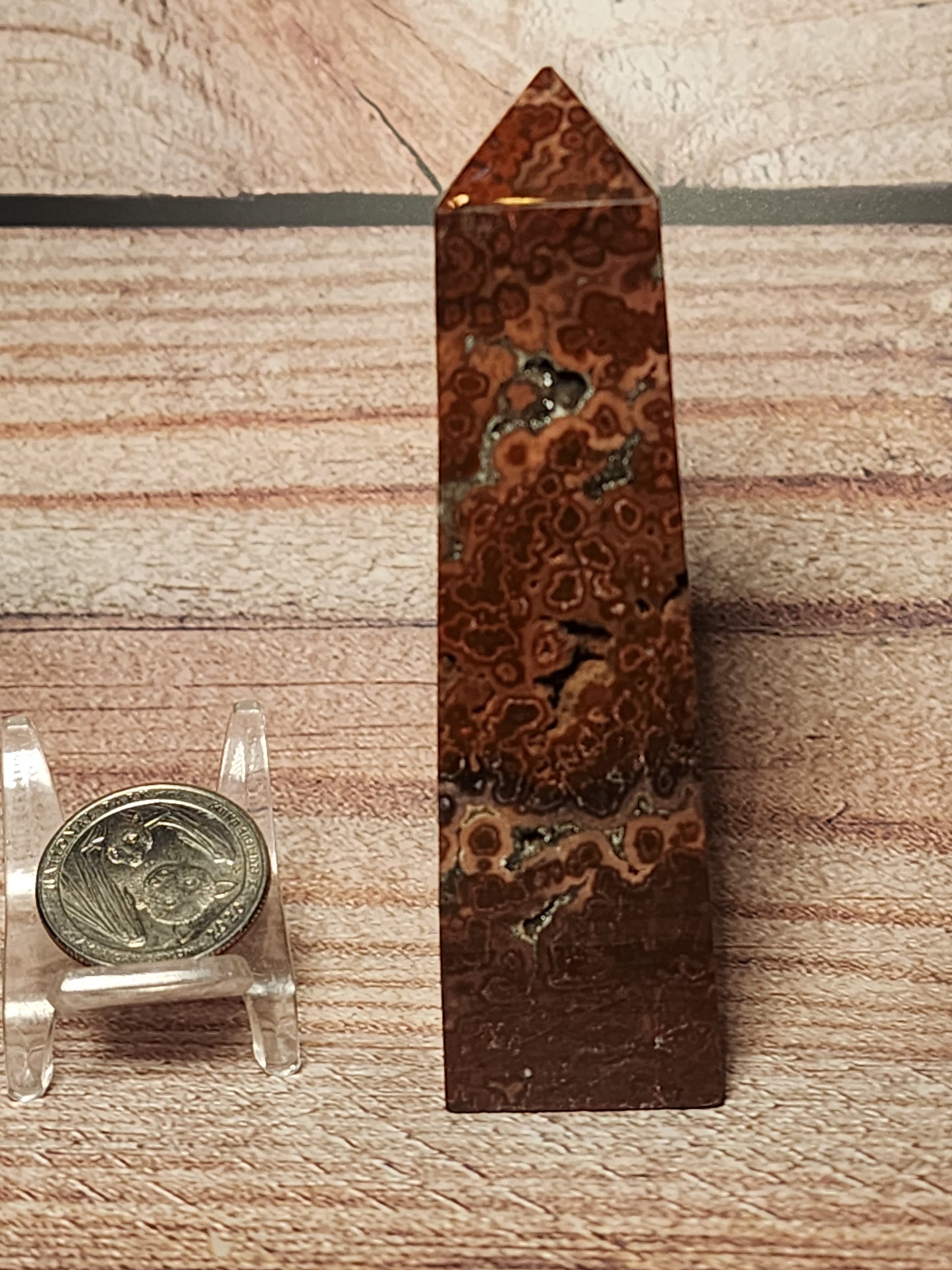 Orbicular Jasper Druzy Tower