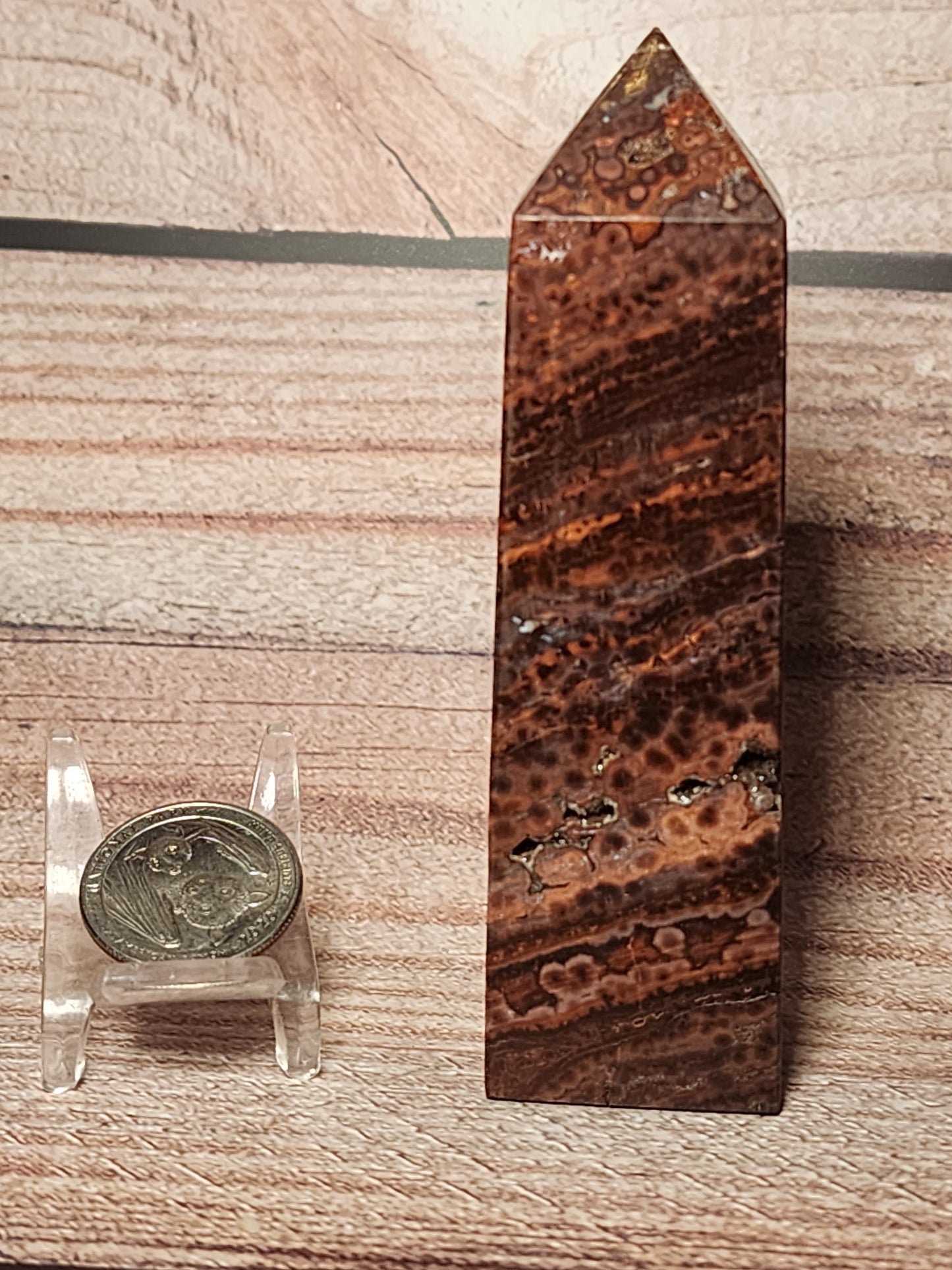 Orbicular Jasper Druzy Tower