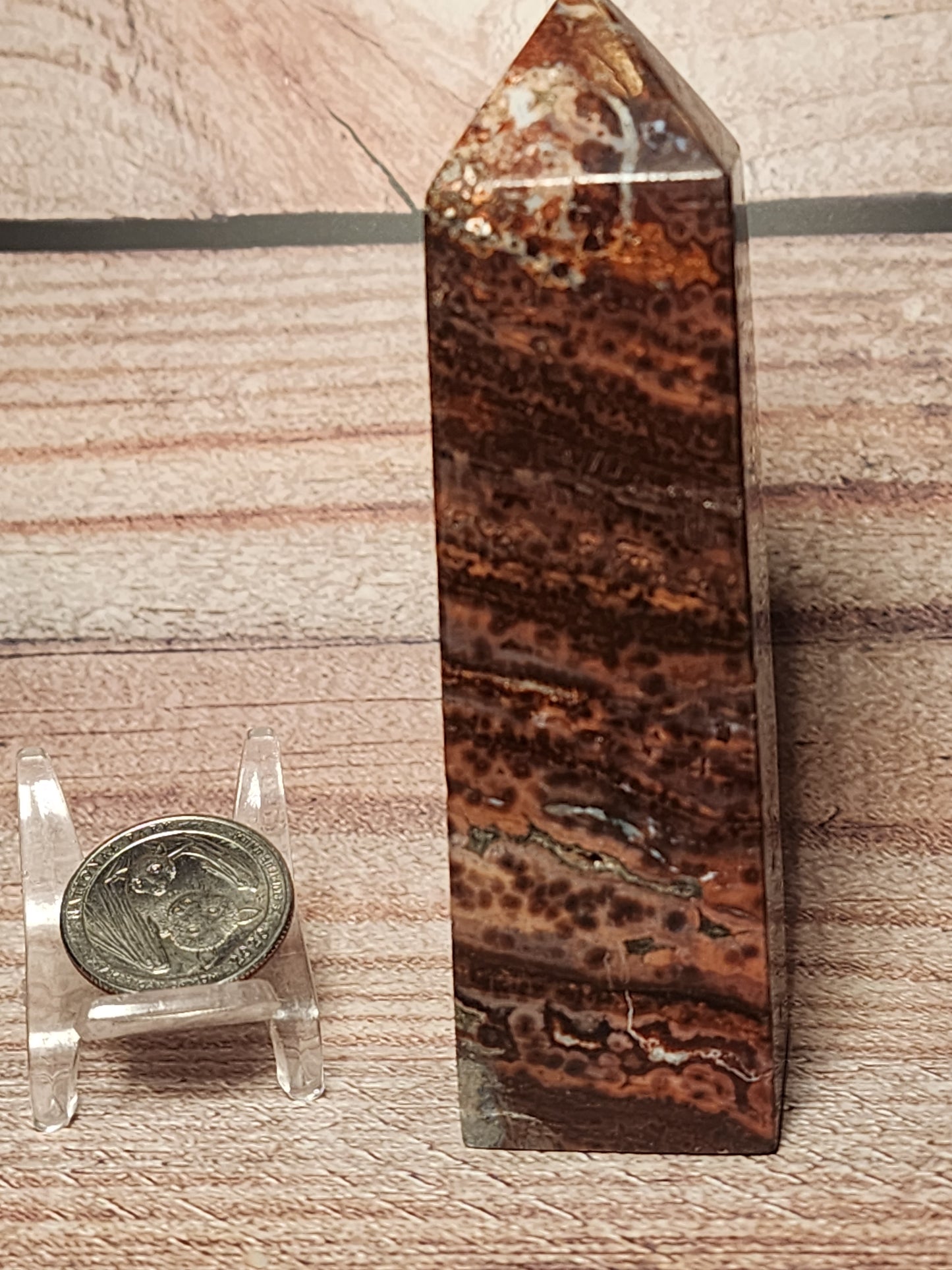 Orbicular Jasper Druzy Tower