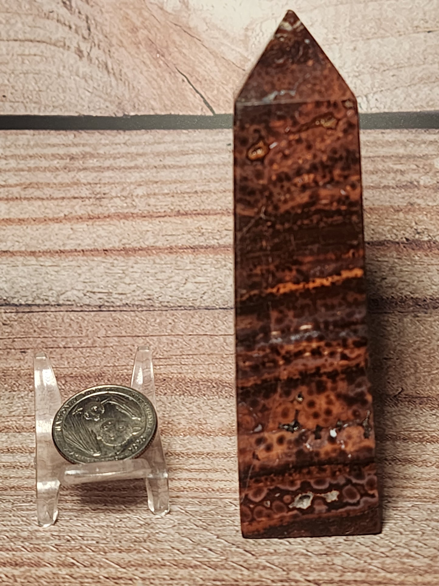 Orbicular Jasper Druzy Tower