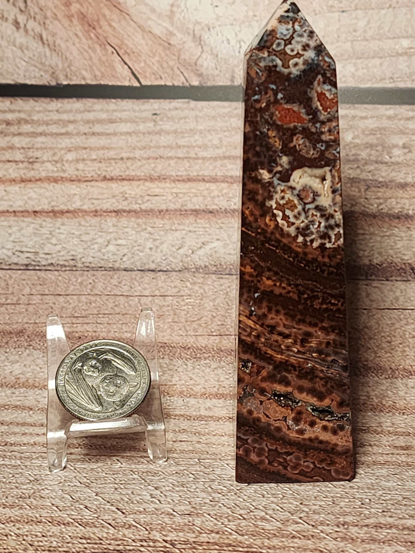 Orbicular Jasper Druzy Tower