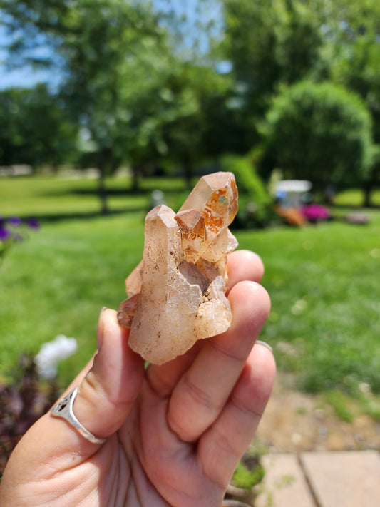 Tangerine Quartz Cluster