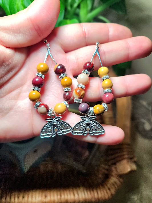 Mookite Moth Earrings