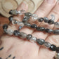 Black Tourmaline in Quartz Bracelet