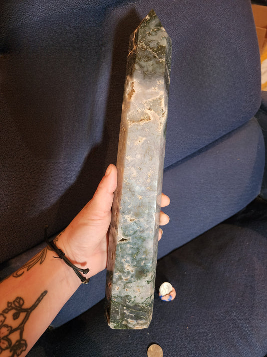 Moss Agate XLarge Tower