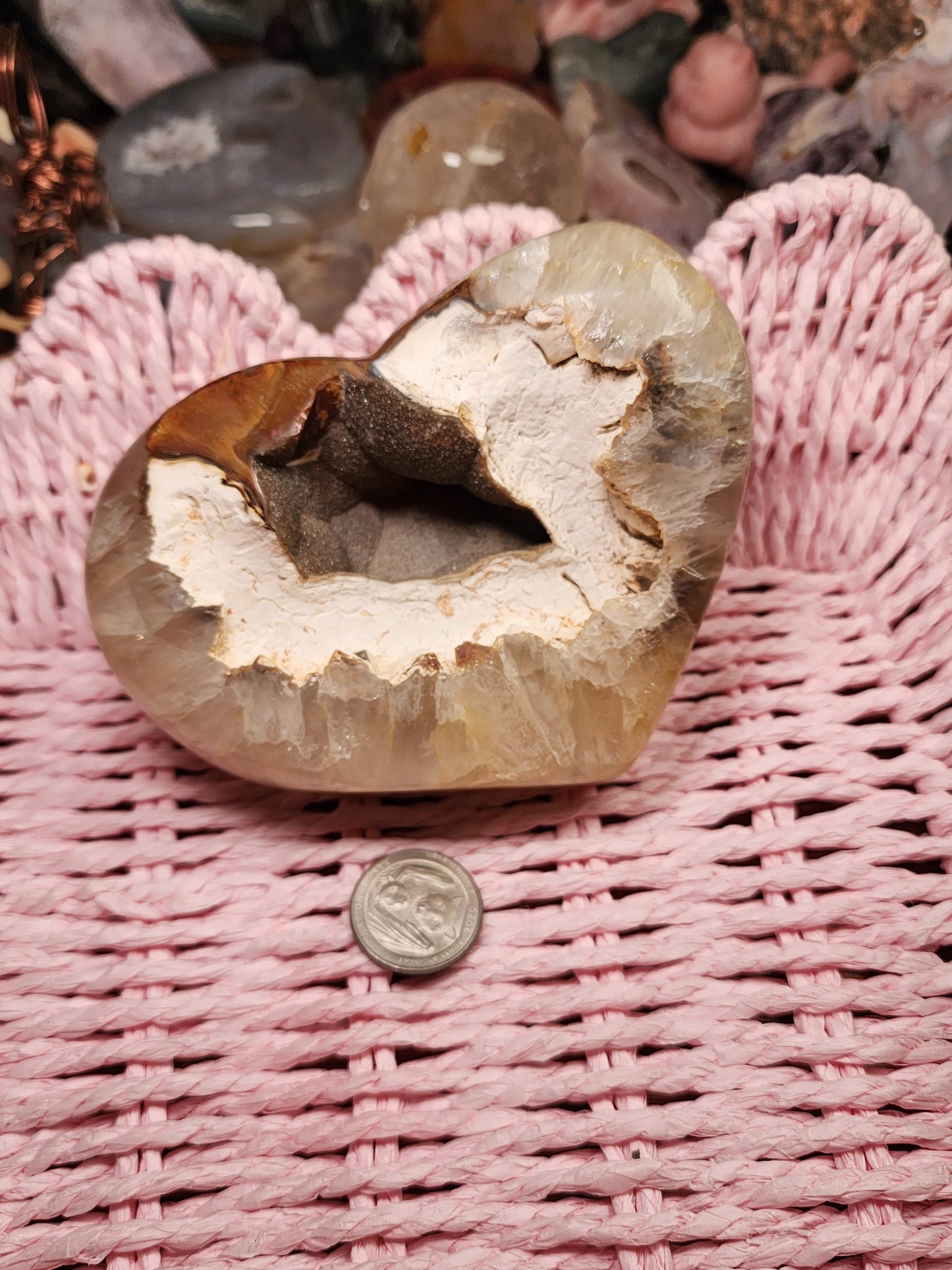 Agate Druzy Large Heart ♡