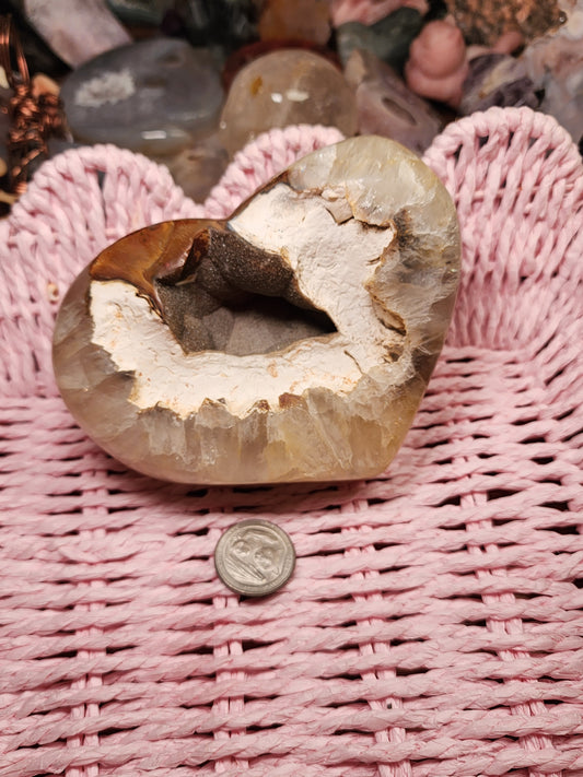 Agate Druzy Large Heart ♡