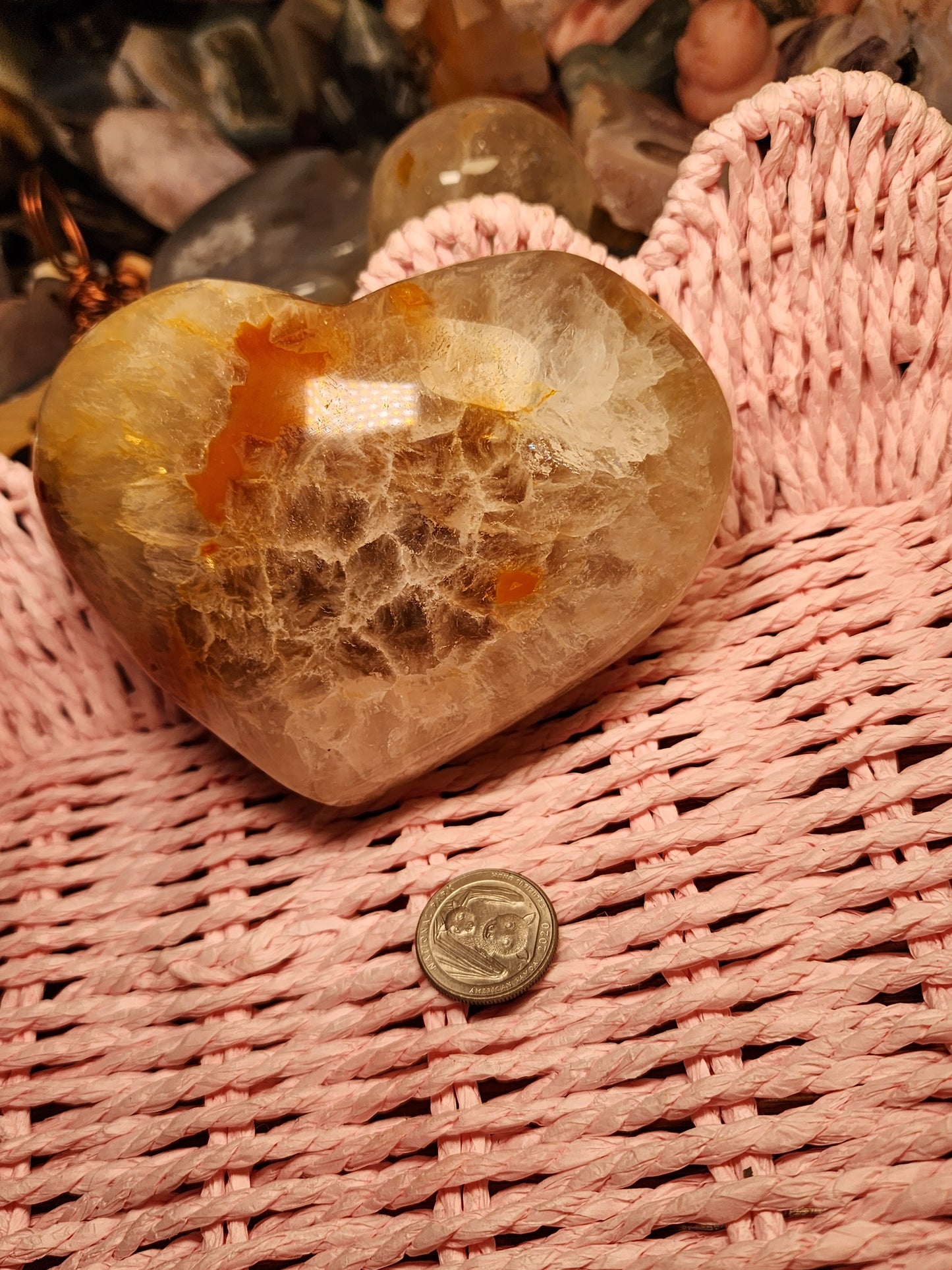 Agate Druzy Large Heart ♡