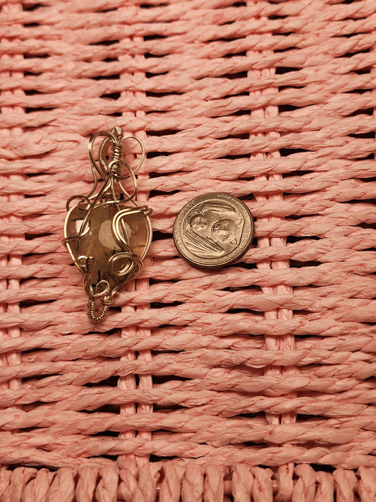 Phrenite Heart Pendant