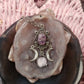 Amethyst Triple Moon Necklace