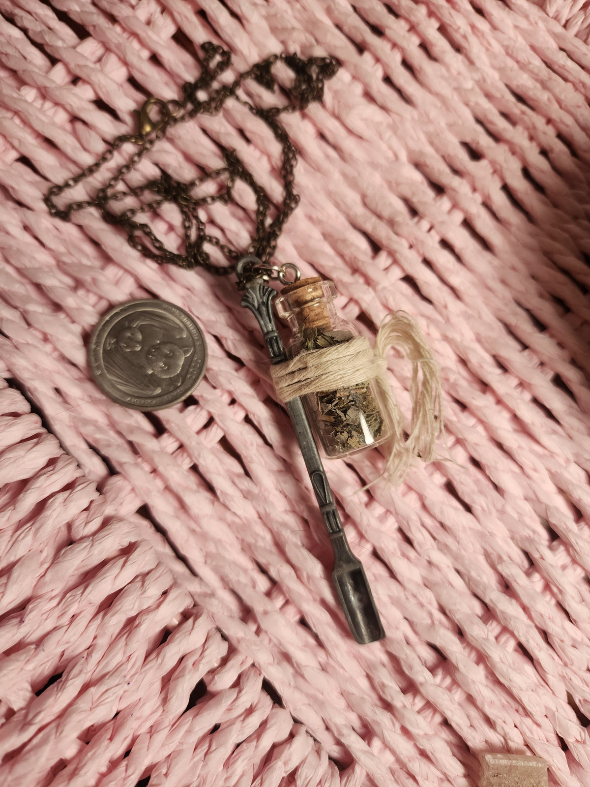 Moldavite Ritual Jar Necklace