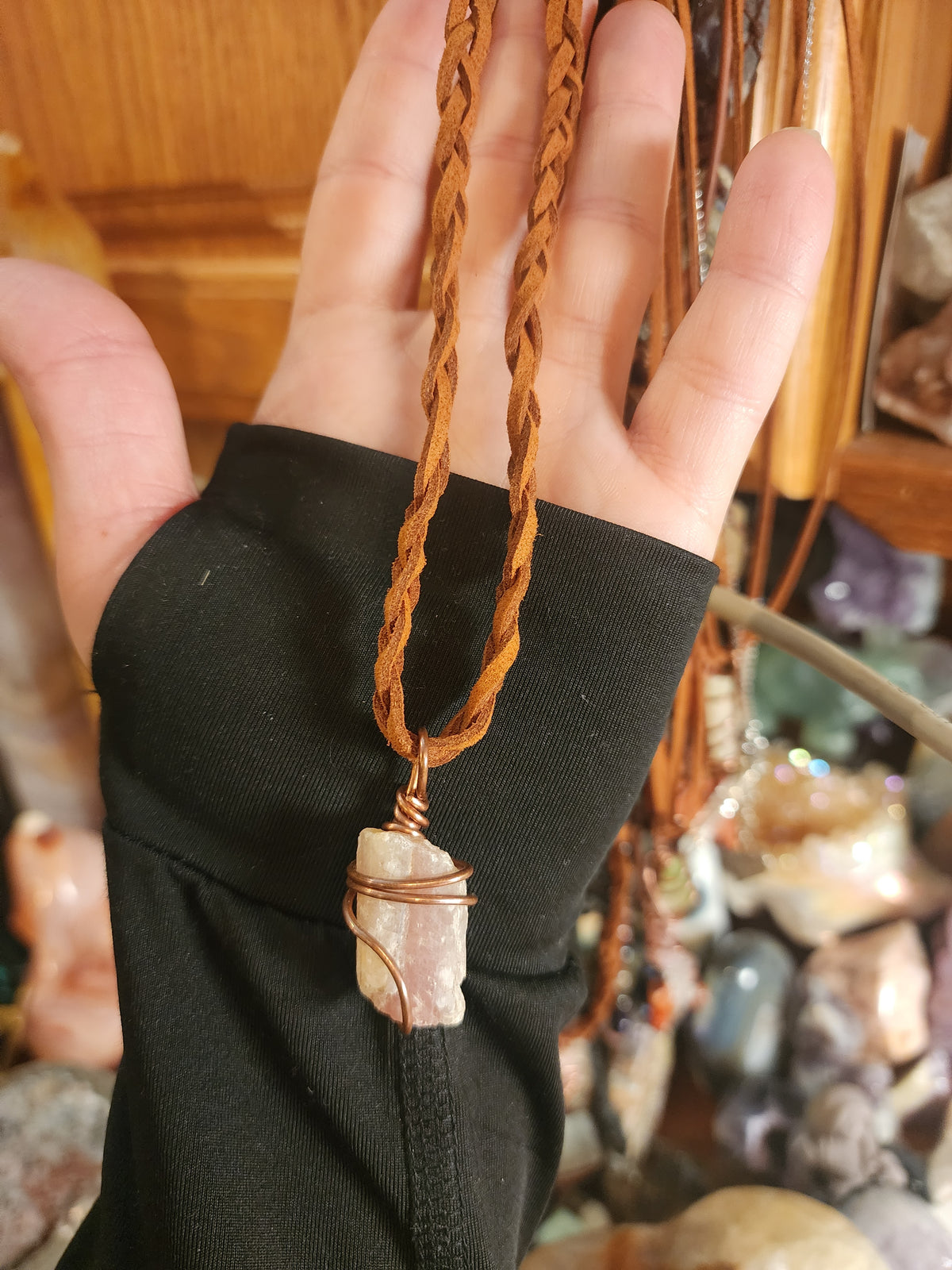 Chunky Pink Tourmaline Necklace