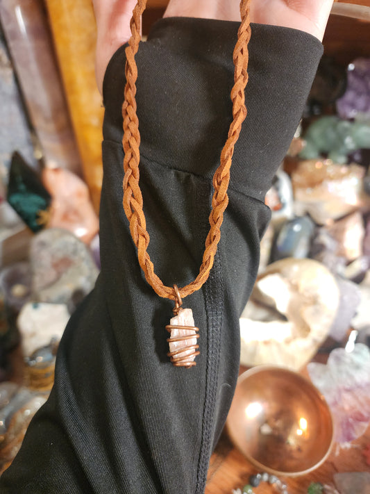 Pink Tourmaline Long Necklace