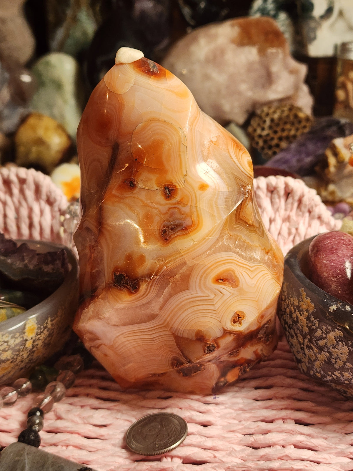 Carnelian Large Banded Flame
