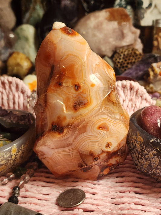 Carnelian Large Banded Flame