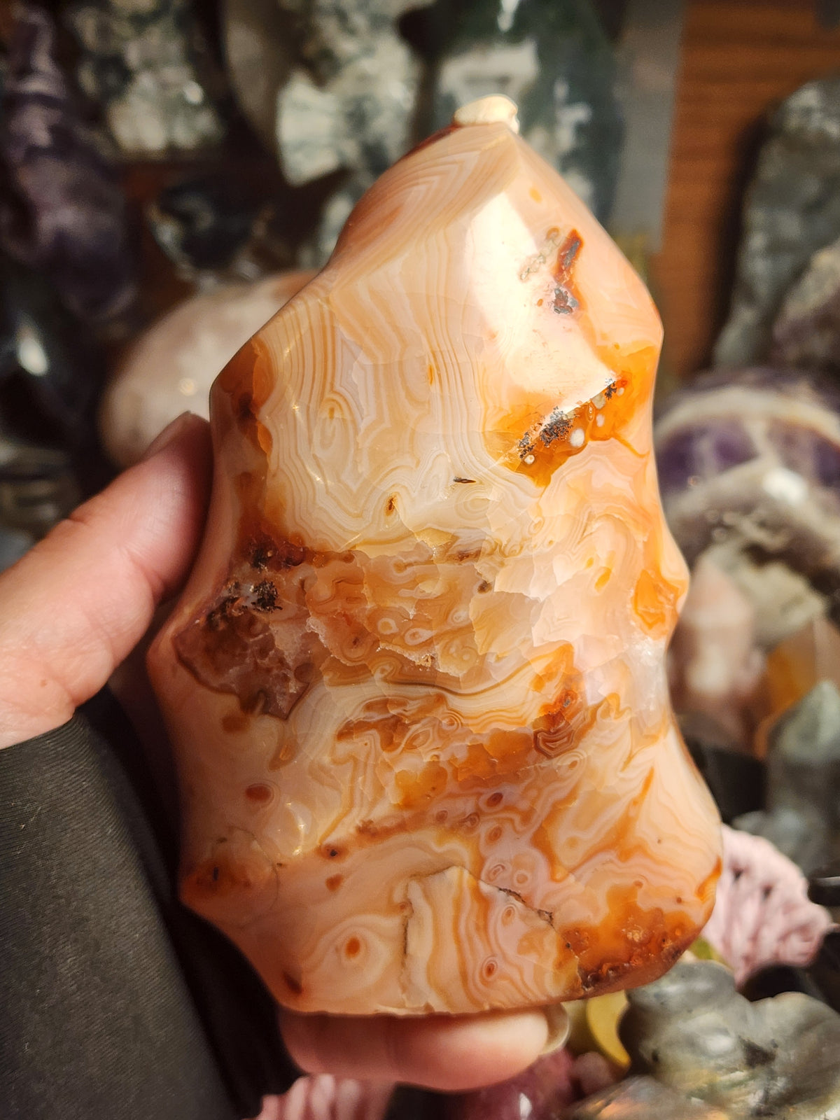 Carnelian Large Banded Flame