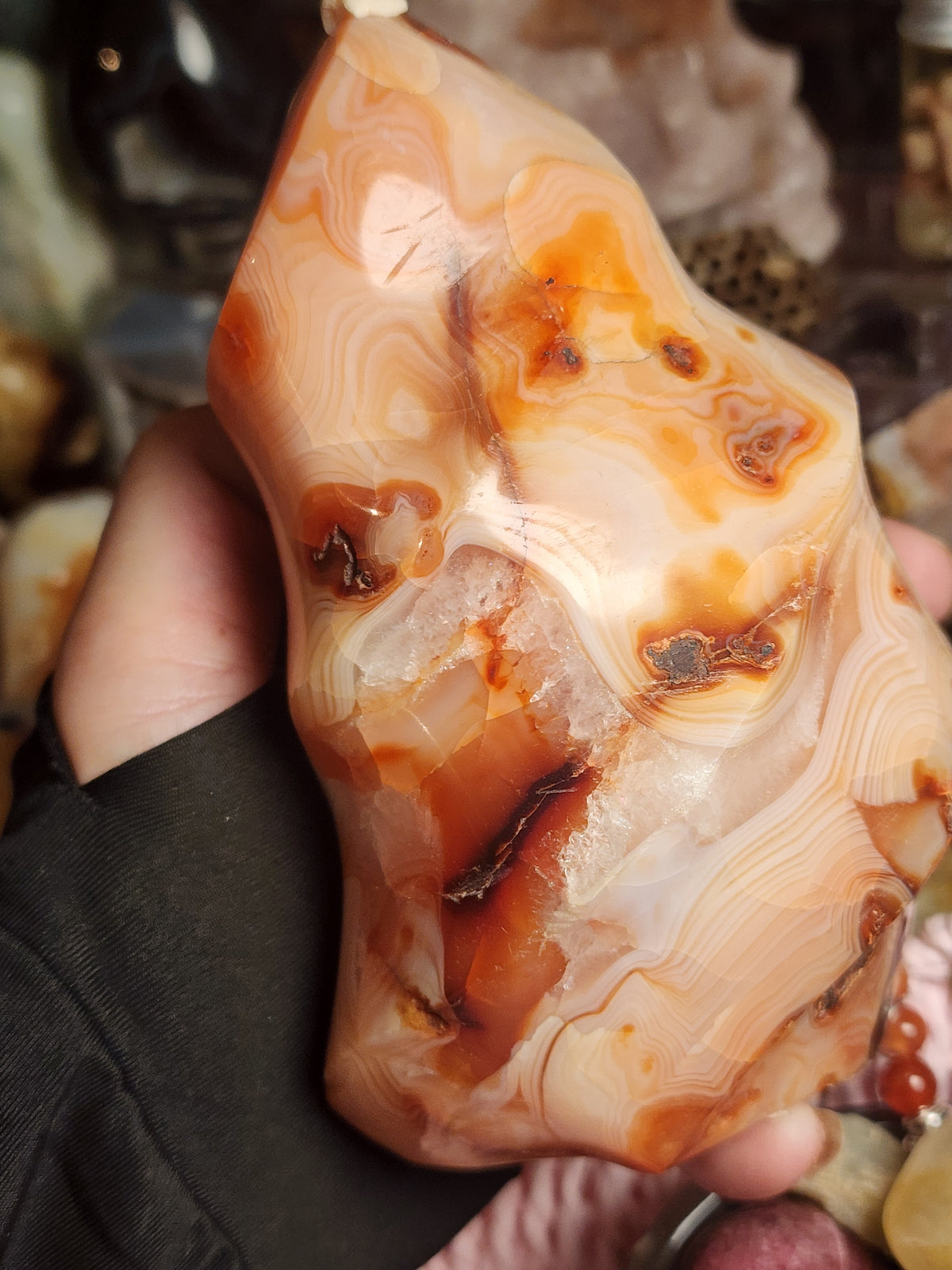 Carnelian Large Banded Flame