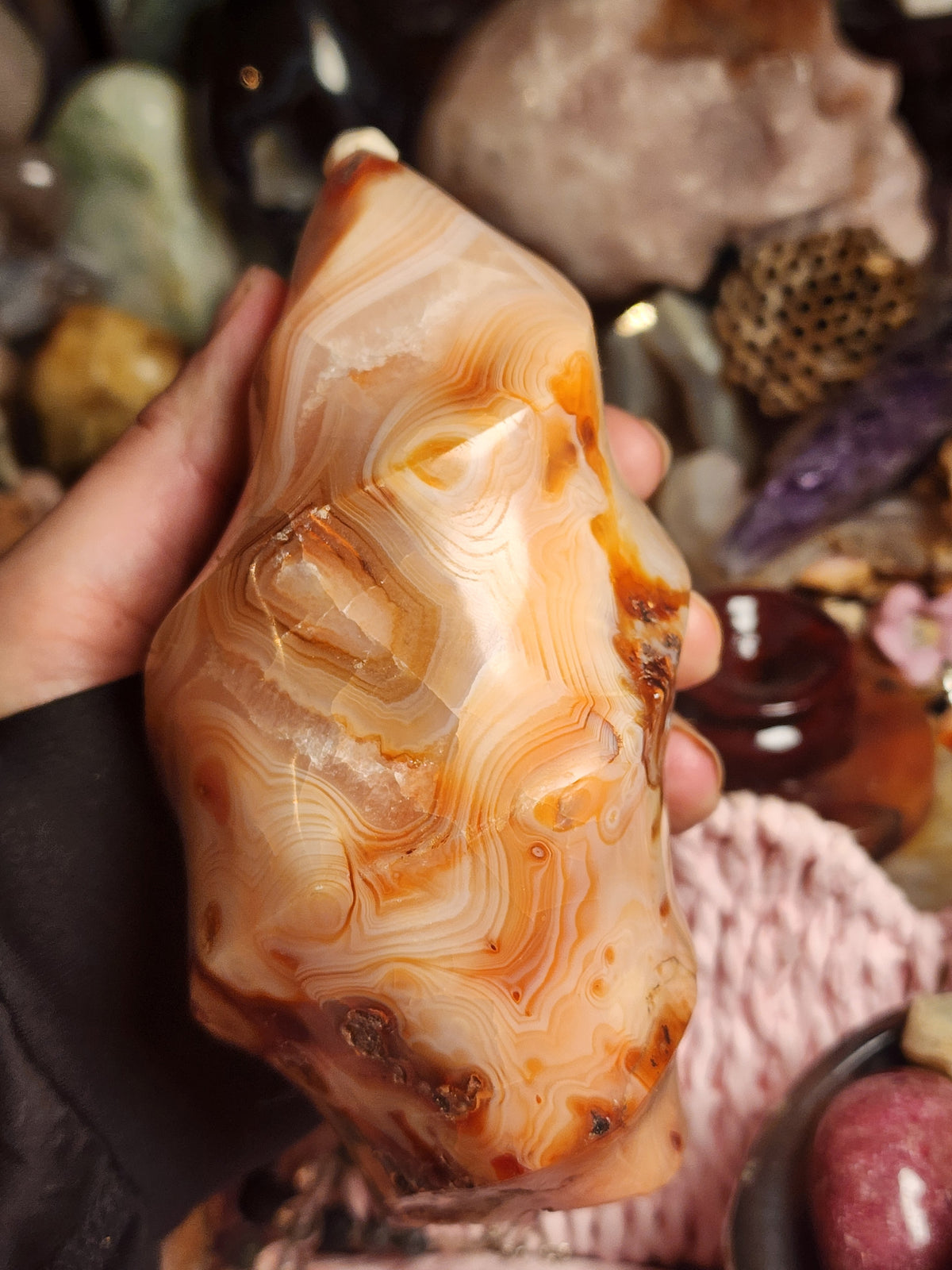 Carnelian Large Banded Flame
