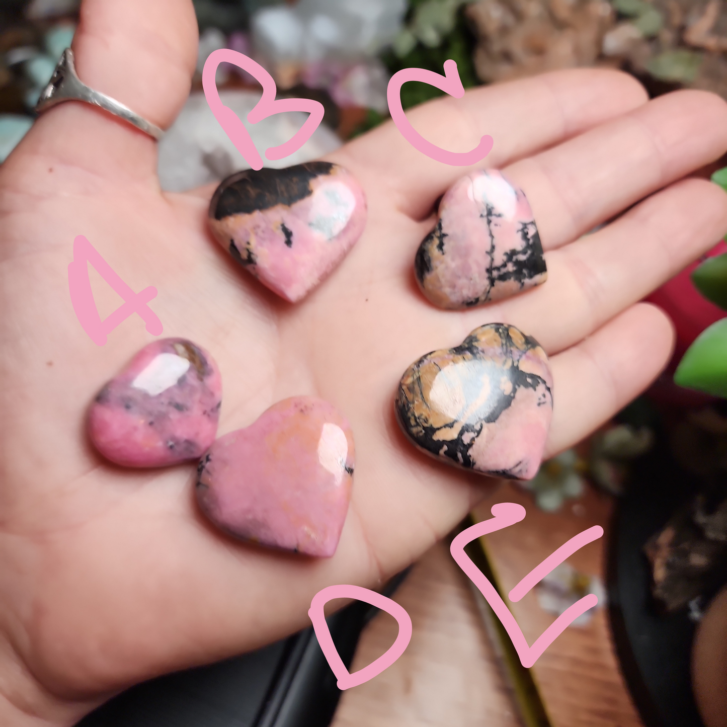 Rhodonite Heart