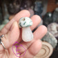 Druzy Moss Agate Mushroom- u choose