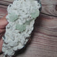 Green Apophylite on Sparkly Chalcedony