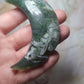 Moss Agate Druzy Moon