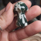 Druzy Moss Agate Mushroom- u choose