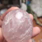 Rainbow Filled Rose Quartz Palmstone