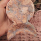 Cotton Candy Agate Triple Moon Bowl Dish