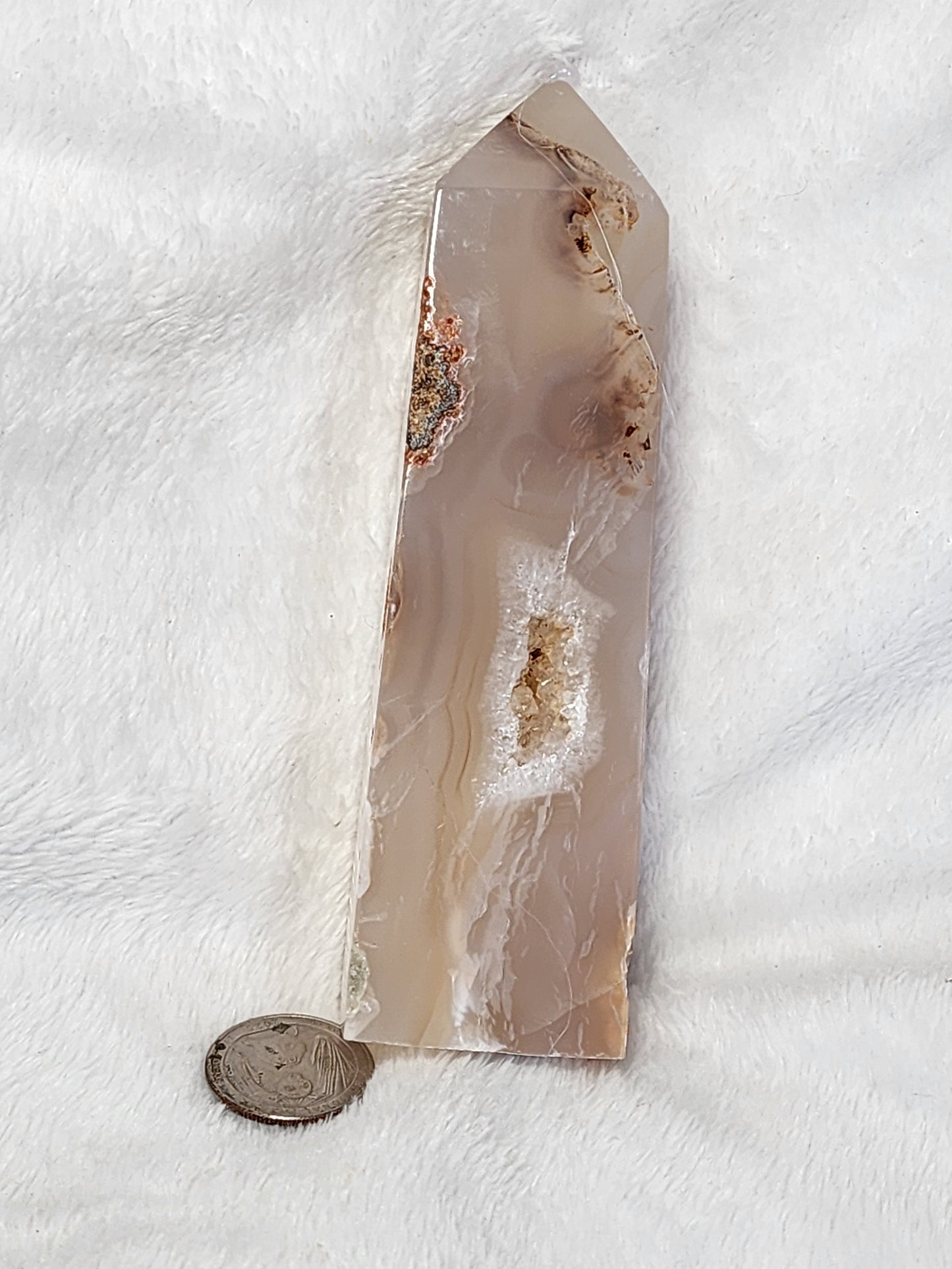 Druzy Agate Tower