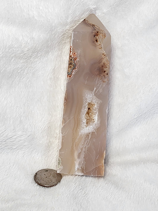 Druzy Agate Tower