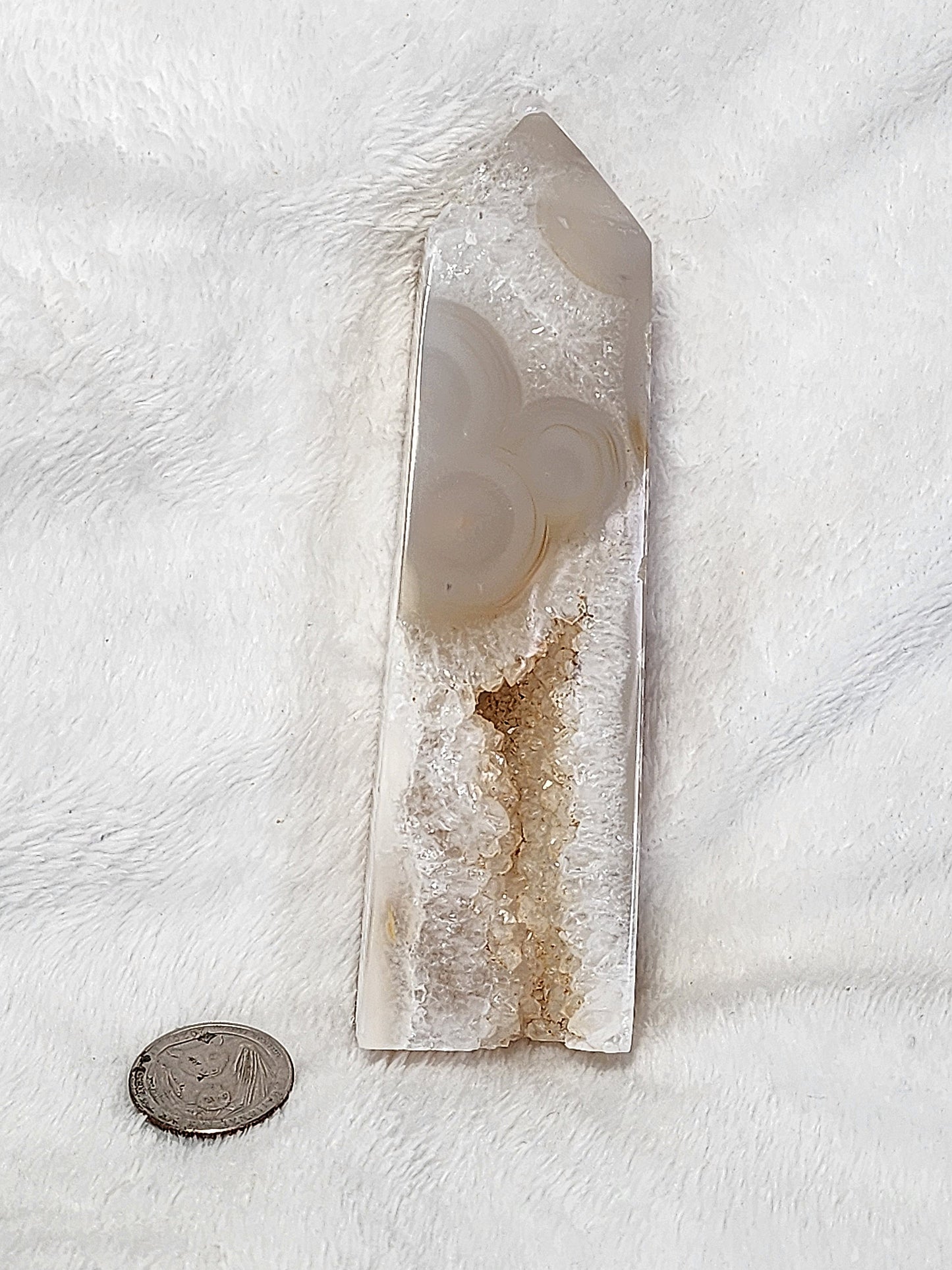 Druzy Agate Tower