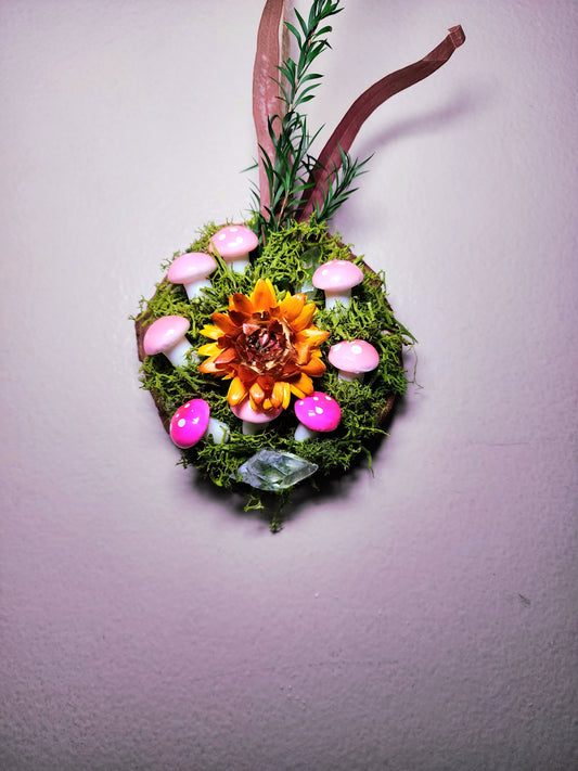Mossy Fairy Circle Car/Wall Hanging