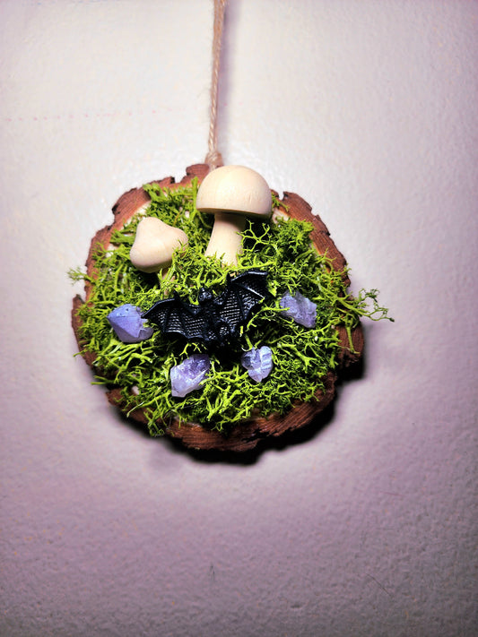 Mossy Mushroom Car Hanging/Wall Decor
