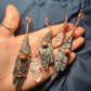 Black Kyanite & Mookite Witches Broom Pendants