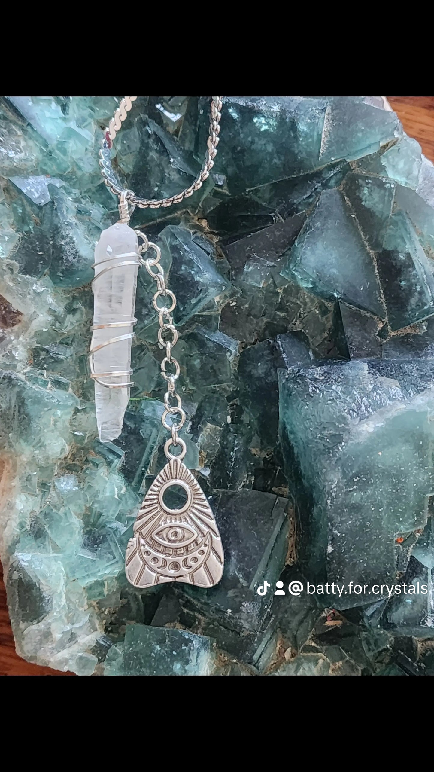 Lemurian Quartz Witchy Necklaces- u choose