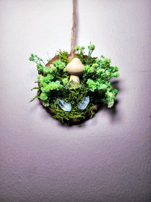 Mossy Mushroom Car Hanging/Wall Hanging