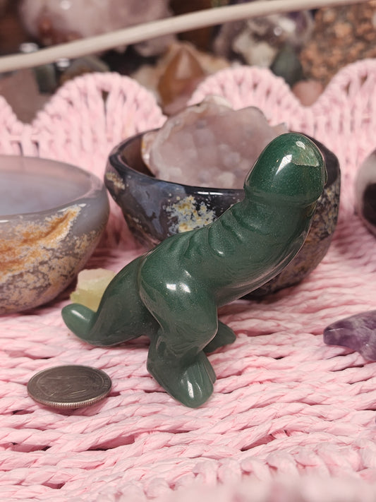 Green Aventurine Dino Peen
