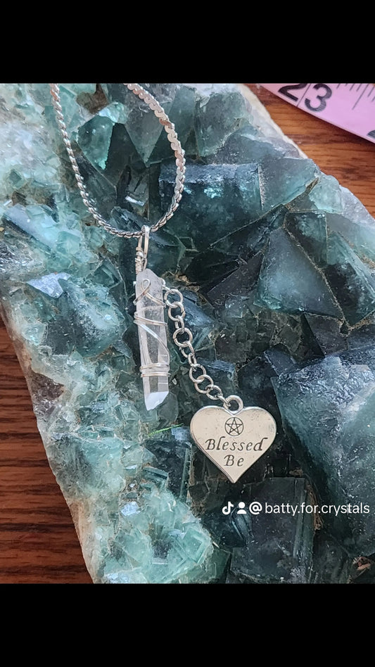 Lemurian Quartz Witchy Necklaces- u choose