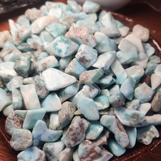 Larimar tumbles