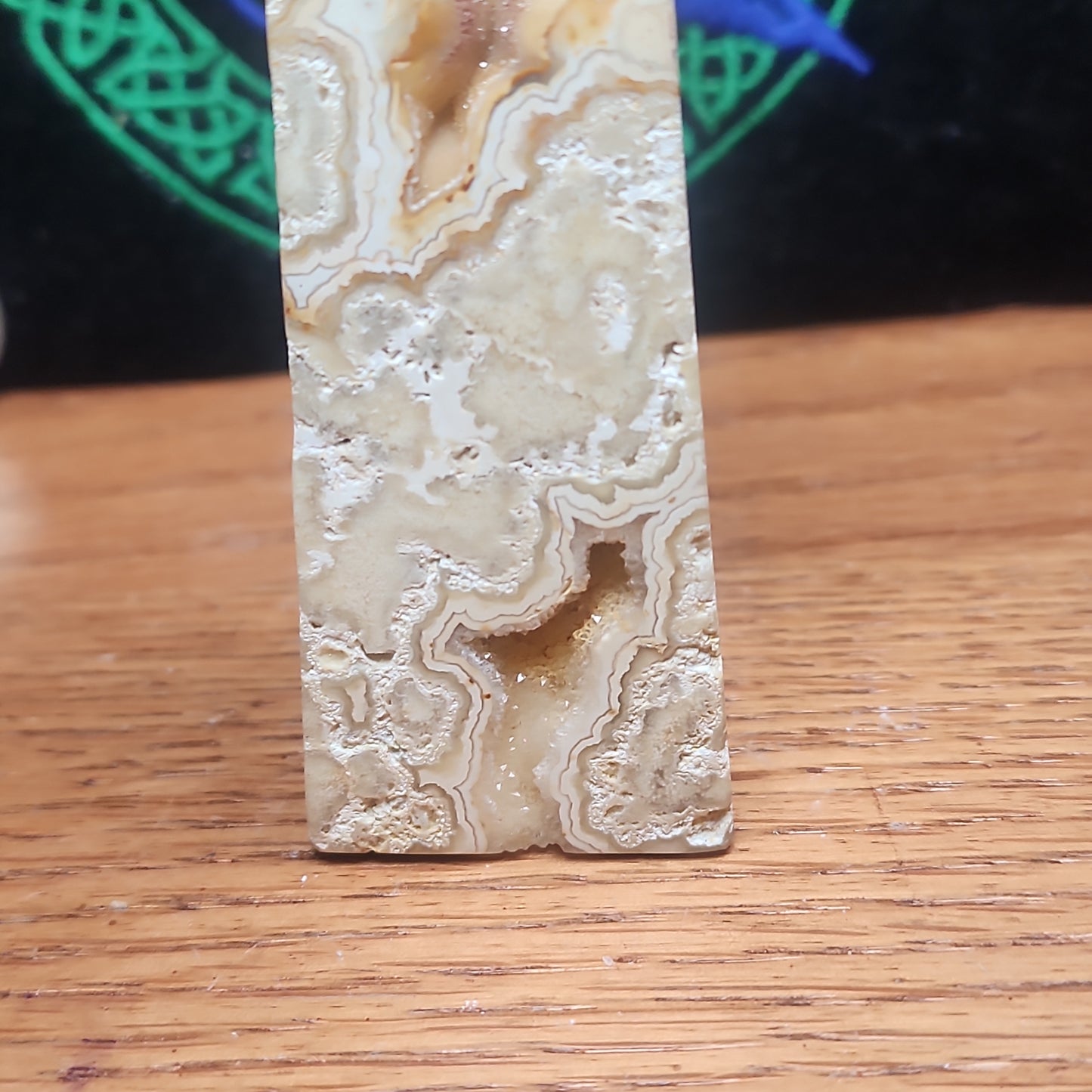Druzy crazy lace agate tower