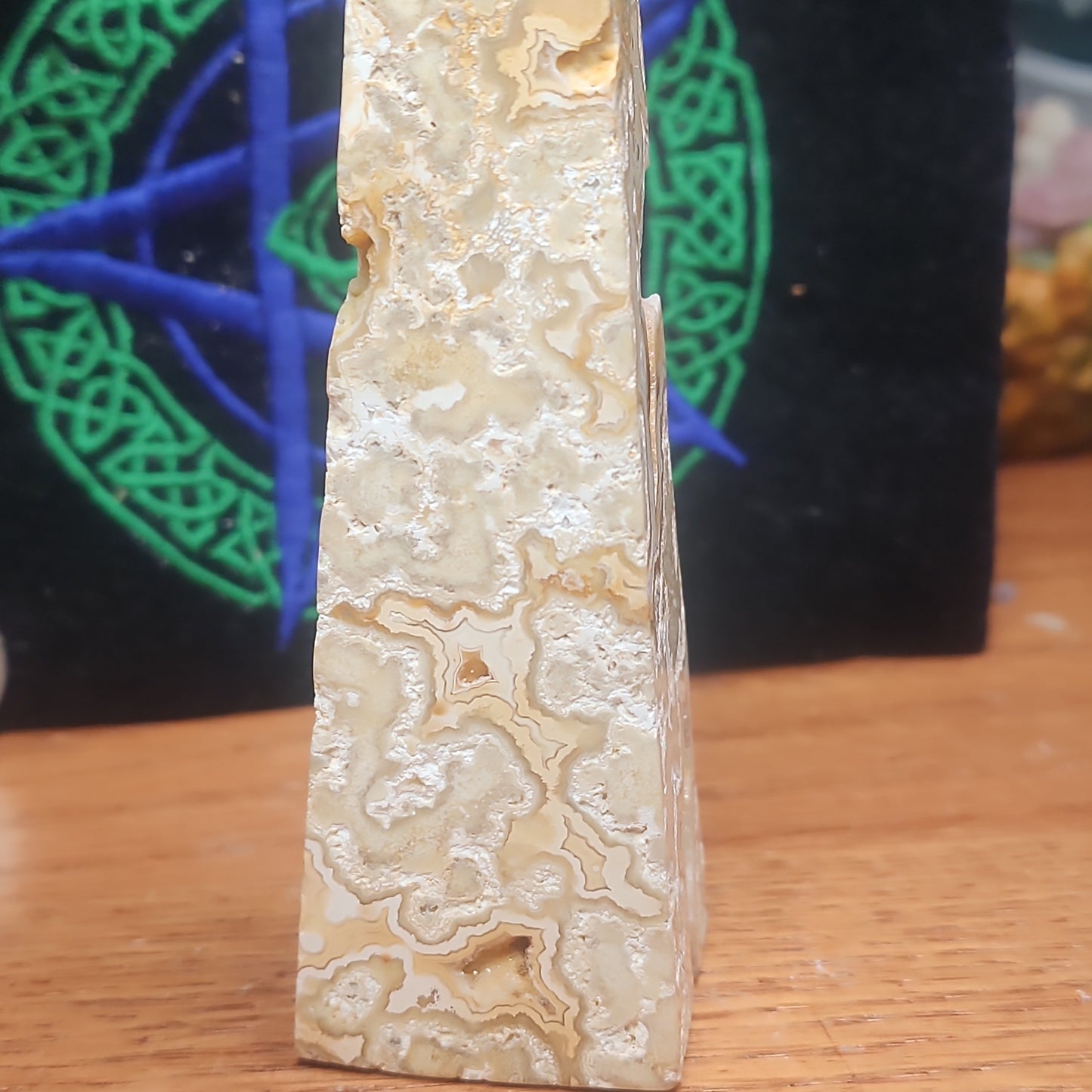 Druzy crazy lace agate tower