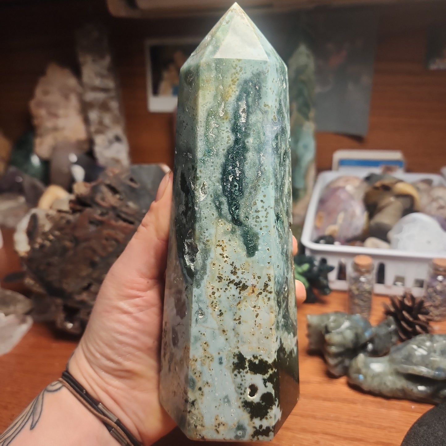 Large Ocean Jasper tower with 😍