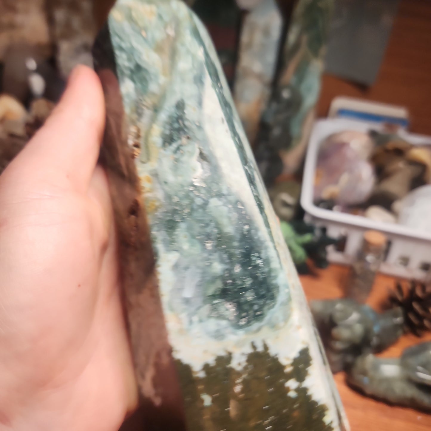 Large Ocean Jasper tower with 😍